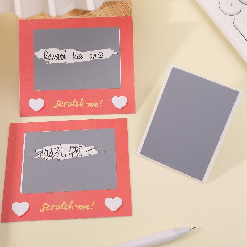 DIY Scratch Off Cards Scratch Love Coupons Couple Romantic Message Note for Party Birthday Wedding Interactive Fun Game Tickets