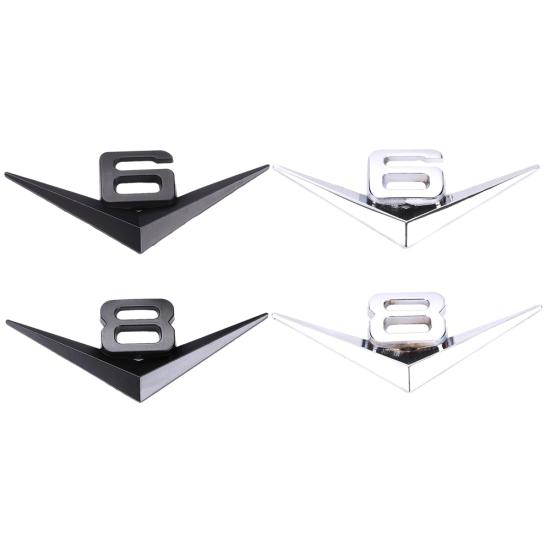 Цинковый сплав V6/V8 Авто наклейка значок стайлинга автомобилей эмблема украшение для Volkswagen