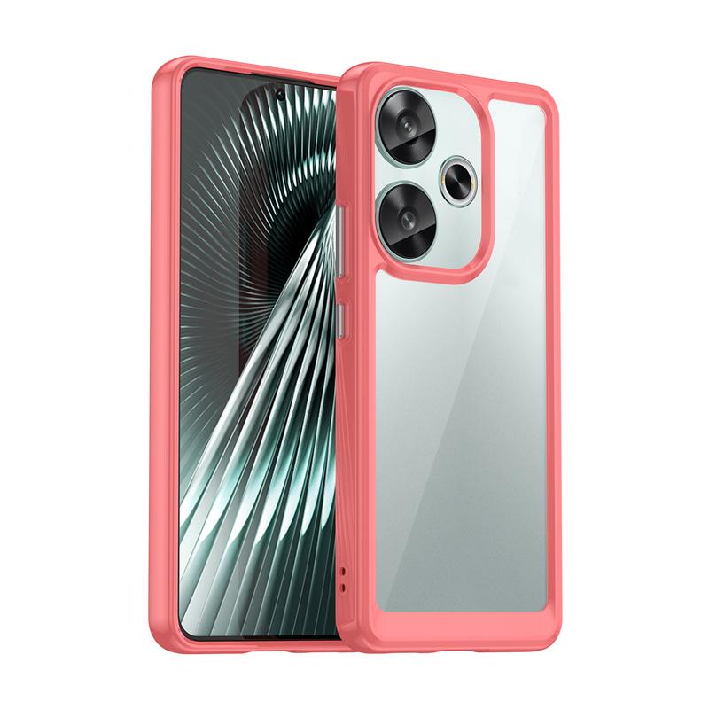 Прозрачный цветной чехол из ТПУ для Xiaomi Poco F6 Pro M6 X6 X5 F5 4G 5G, защитный чехол, рамка, чехол, чехол