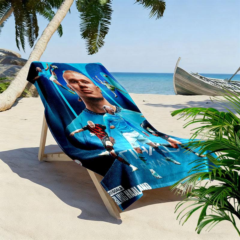Haaland Spirit Print Beach Towel, Large Soft Quick Dry Towel for Beach Camping Swimming
