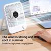 Desk Fan Portable USB Rechargeable Fan180 Tilt Folding Fan With Power Display Ultra Quiet Table Fans Office Home Adjustable Fans