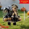 Cute Little Witch, 2D Flat Acrylic, Decoration, Suitable for Garden, Lawn, Potted Plants, Outdoor, Christmas, Halloween