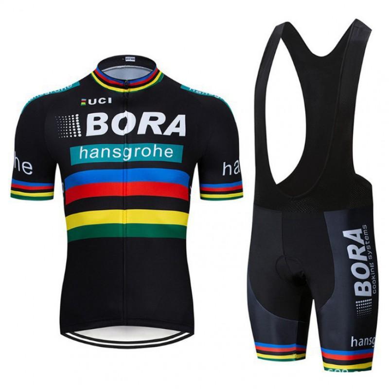 BORA Cycling Jersey Set Short Sleeve Bike Riding Apparel Men Women Road Mountain Outfit