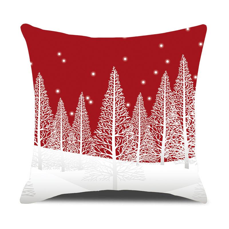 Красная машина Рождественская елка Чехол для подушки Санта-Клауса Рождественская наволочка для дома, дивана, стула, кровати, наволочка