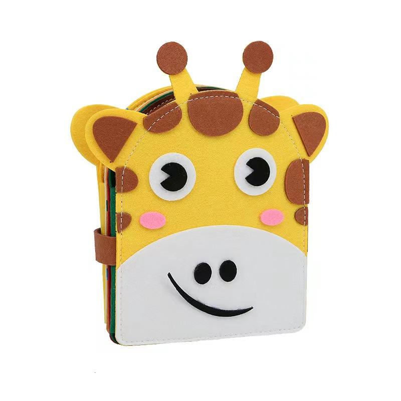 Children'S Felt Early Education Cloth Book 3D Three-Dimensional Rainbow Book Kindergarten Color Cartoon Felt Book Educational Toy Book