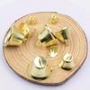 10pcs Mini Trumpet Jingle Bells Ornaments Small Size for DIY Handmade Crafts Pet Hanging Decor Suitable for Party Wedding Christmas Occasions