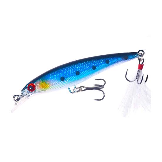 Рыболовная приманка Minnow 9 см / 6,7 г с тройными крючками, жесткая искусственная приманка, аксессуары для ловли форели и окуня в пресной и соленой воде