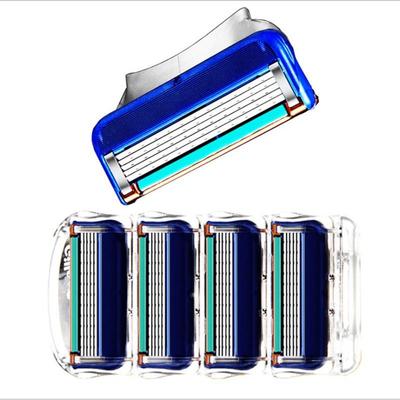 4 шт./упак. лезвие для мужской бритвы для ухода за лицом, безопасность для бритья, 5-слойная бритва