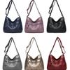 Fashion Women's Shoulder Bag Lightweight and Soft PU Messenger Bag Casual Mother's Gift Zipper with Multiple Pockets