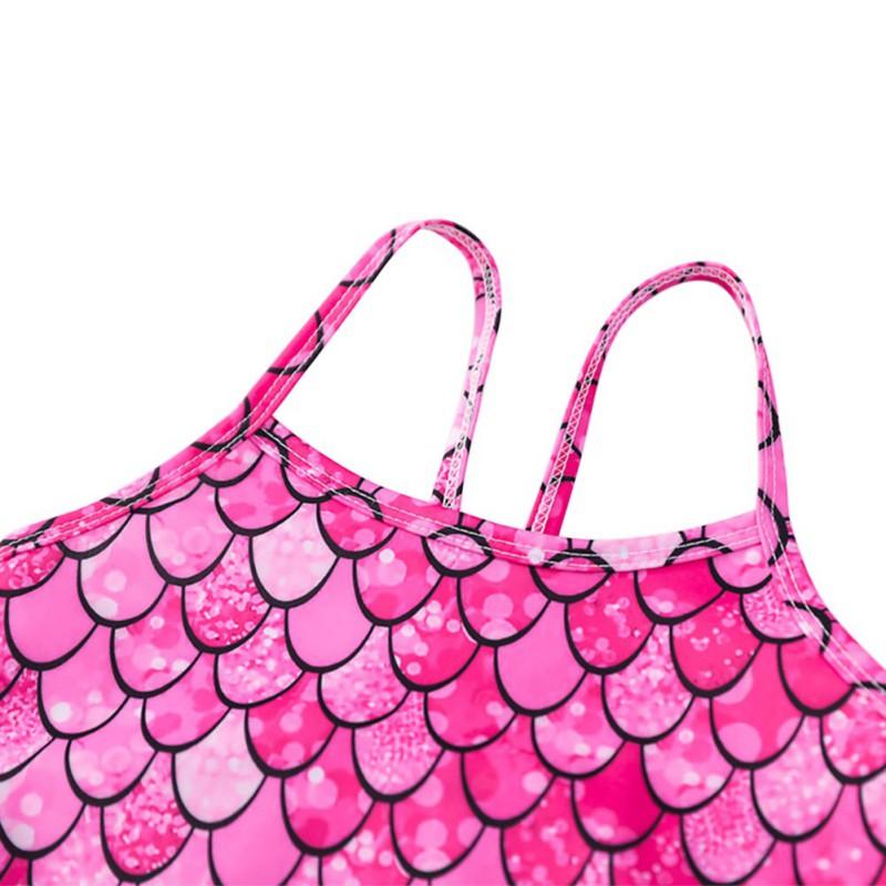 Детский цельный купальник-бикини для девочек, красочный купальник на бретельках с мультяшным принтом, милый боди, пляжная одежда