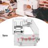 5pcs Snap On Adjustable Bias Binder Foot for Singer/JUKI/Feiyue/Acme Sewing Projects