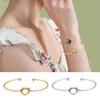 Простой женский открывающийся браслет навсегда, браслет с узлом в виде бесконечности, регулируемый браслет «сделай сам», модные ювелирные изделия, подарок
