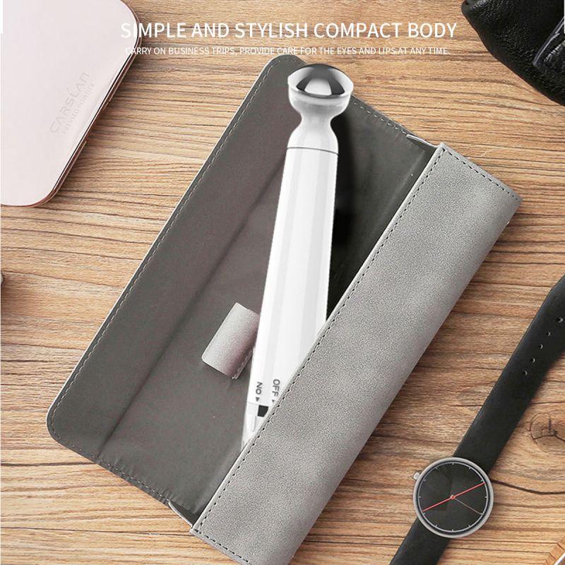 Электрический массажер для глаз, вибрирующий косметический инструмент для глаз, против старения, удаления темных кругов, морщин, лифтинг, укрепляющая массажная ручка, косметические инструменты для ухода за кожей лица