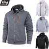 Мужская осенняя куртка, повседневная, облегающая, на молнии, с капюшоном, куртки для мужчин, уличная одежда, однотонные пальто, мужская одежда