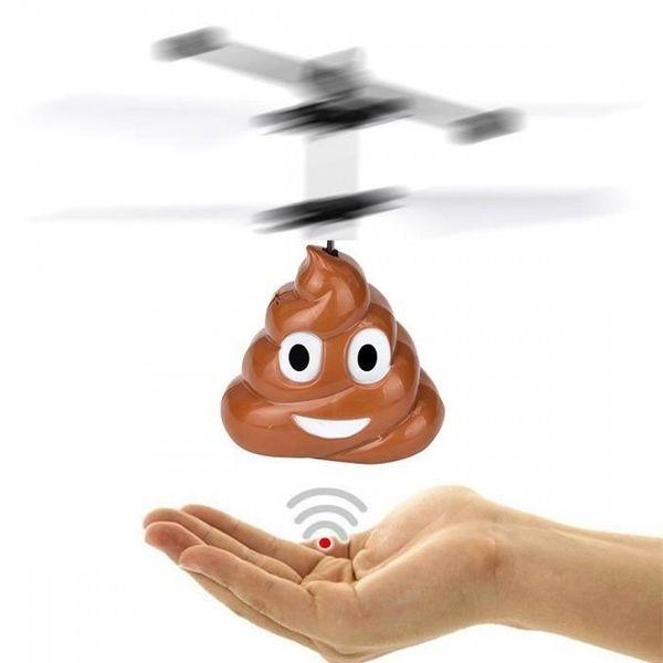 Вертолет в виде смайлика какашки для управления рукой