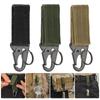 Outdoor Tactical Webbing Clip Hanging Key Hook Clamp Nylon Keychain Backpack Clasp Carabiner Fastener Hook for Camping Hiking