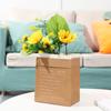 Organize Gift Package Desktop Ornament Kraft Paper Bag Double Layers Storage Basket Vase Flowerpot