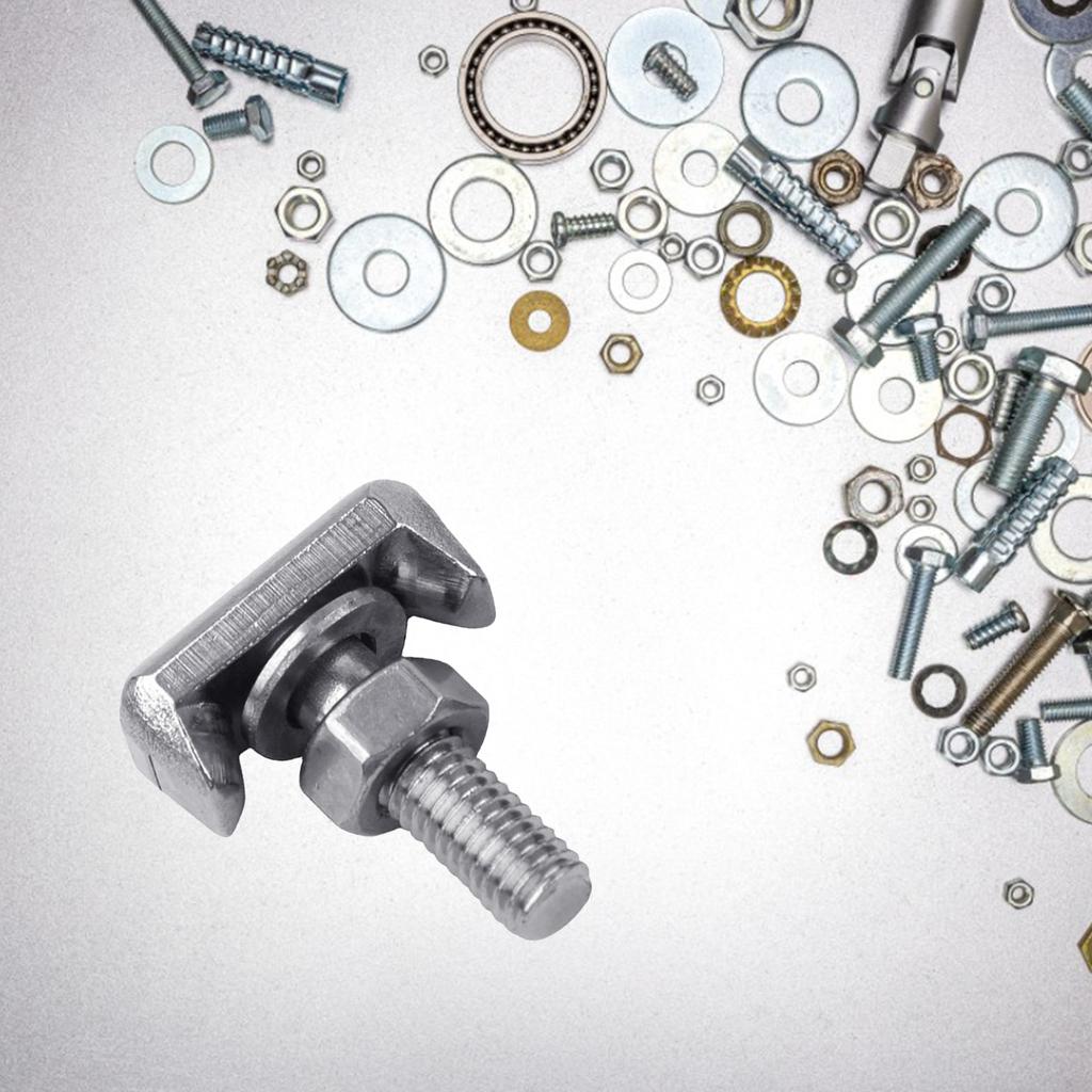 Battery Cable Bolt Stainless Steel Battery Terminal T Bolt M6 Battery Pole Terminals Screw Silvery Car Battery T Bolt