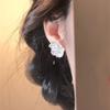 9 серег-гвоздиков с цветами из смолы, маленькие, свежие, простые и универсальные, нишевая мода и серьги высокого класса.