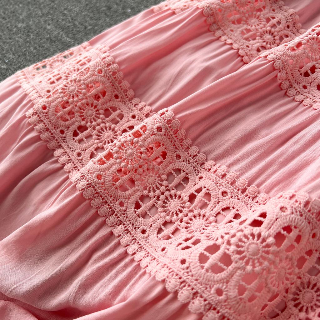 Роскошные вечерние кружевные длинные платья для подиума, женское однобортное однобортное однобортное лоскутное бандажное платье с рукавами-фонариками