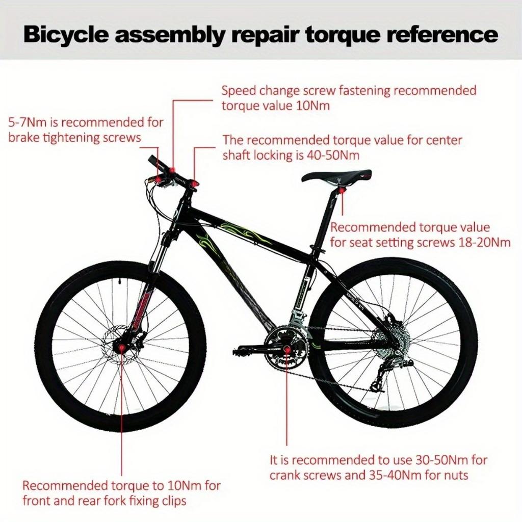 10-60N.m Torque Wrench 3/8 Inch Square Drive Torques Key ±3% High Precision Torque Wrench Professional Bicycle Automotive Tool