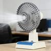 Винтажный настольный вентилятор с регулируемой скоростью, заряжаемый через USB, для летнего охлаждения, с сильным ветром, тихий, портативный, для путешествий и отдыха на открытом воздухе.