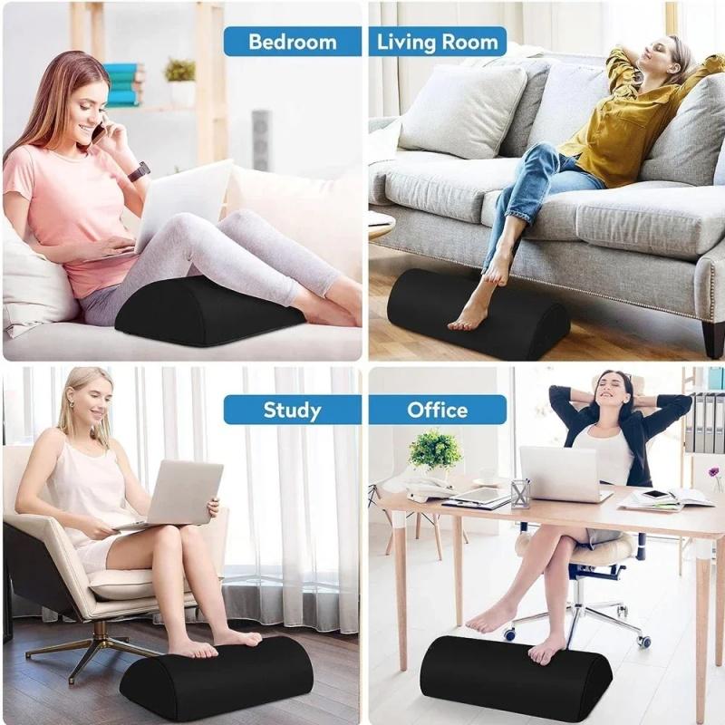 Semicircle Foot Pad Sofa Resting Leg Pad Side Sleeping Knee Footrest Home Office Work Foot Rest Cushion Ergonomic Feet Pillow
