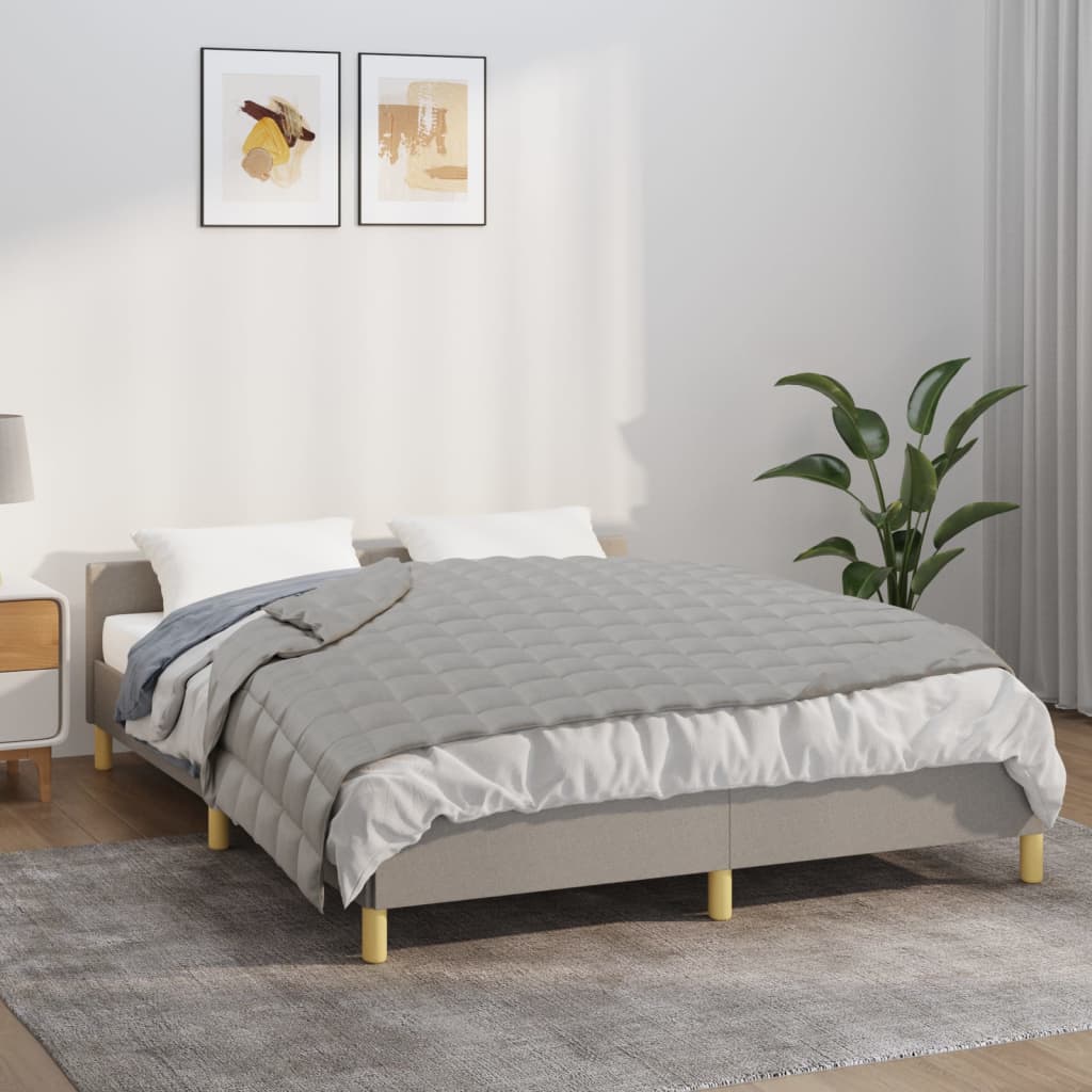 Weighted Blanket Gray 140 x 200 cm 6 kg Fabric