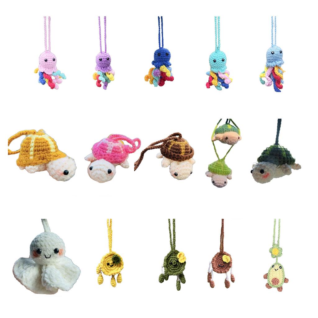 Автомобильное зеркало заднего вида шерстяное мультяшное подвесное украшение для женщин и девочек авто украшения для интерьера кулон для рюкзака брелки