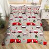 3D Print Firefighter Car Duvet Cover Set,Fire Truck Bedding Set, Honeycomb And Fire Comforter Fire Engine Vehicle Quilt Cover