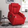 VidaXL Electric Massage Recliner Red Faux Leather 3204570
