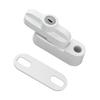 External Window Lock Catch Aluminum Alloy Anti Theft Flat Window Buckle Lock for Single Double Windows White