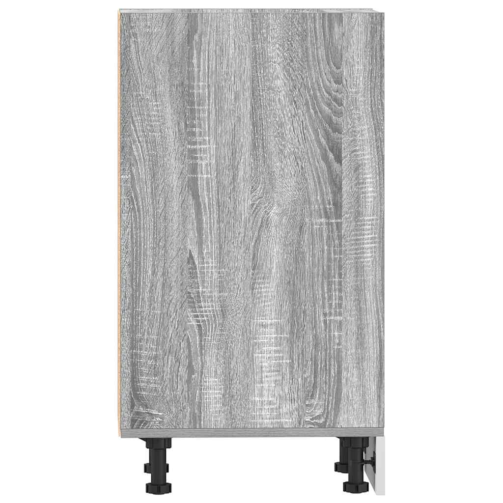 Vidaxl Szafka Dolna Szara Sonoma 20X44,5X81,5 Cm Drewno Klejone