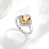 Elegant Design Ring S925 Silver Natural Citrine Gems Luxury Jewelry for Women & Lady Promise ring,Engagement & Anniversay Gift