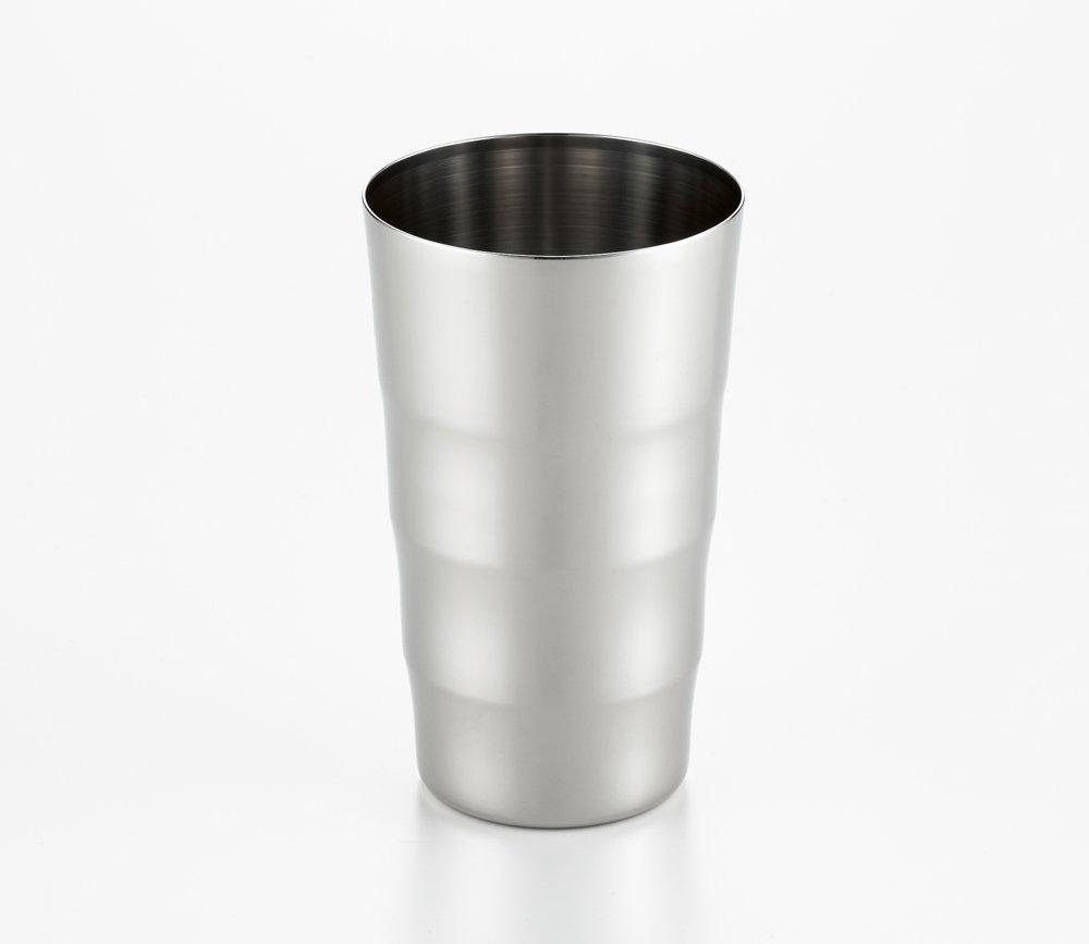 Yoshikawa Gogi Stainless Steel Beer Tumbler, 460ml, Made in Japan, Tsubame-Sanjo, YJ2113