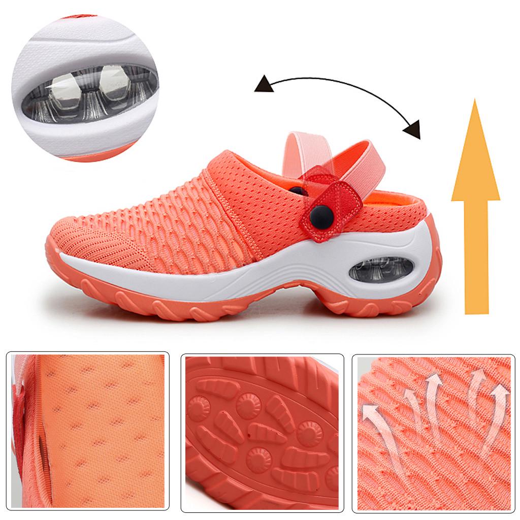 Новые женские комплекты ультралегких сетчатых туфель, повседневные тапочки, сандалии