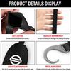 Leather Car Seat Back Hooks Portable Hanging Bag Rack Accessories For Nissan Nismo GTR Juke Versa t Almera Xterra Qashqai