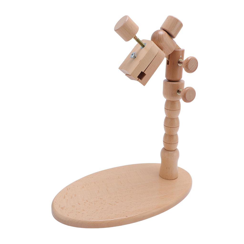 Подставка для вышивальных пялец, вращающаяся, регулируемая, держатель для вышивальных пялец из бука для искусства, рукоделия, шитья