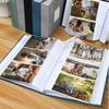 6in Linen Cover Photo Album Interleaf Type 200/300Pics Large Scrapbook Album Gift 100 Pages Memory Book Baby Growth