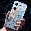Чехол для Redmi Note 14S 4G 6.67" Мраморный Мягкий ТПУ Силиконовый Ударопрочный Задний Чехол для Xiaomi Redmi Note 14S Чехол Защитный Корпус