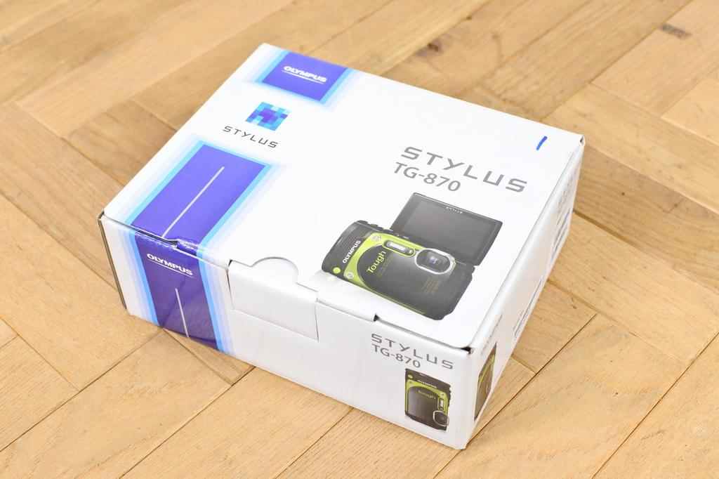 Olympus Stylus TG‑870 White 16MP Tough Digital Camera w/ Box - Tested