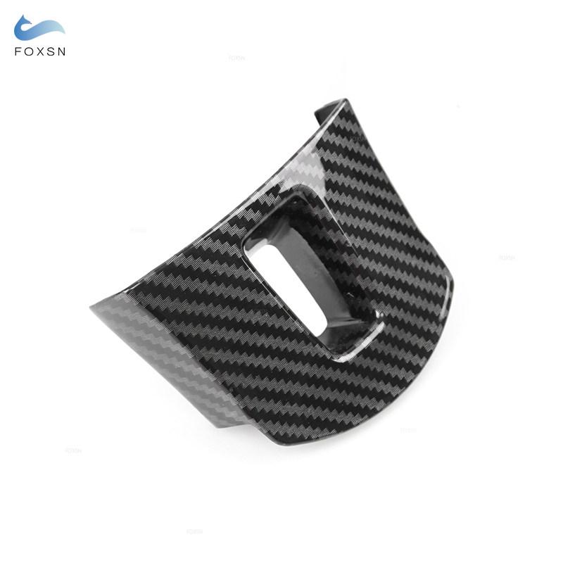 Для VW Golf 6 MK6 Passat B7 Jetta CC Tiguan Touran Sharan Caddy Карбоновая текстура, крышка панели рулевого колеса, внутренние аксессуары