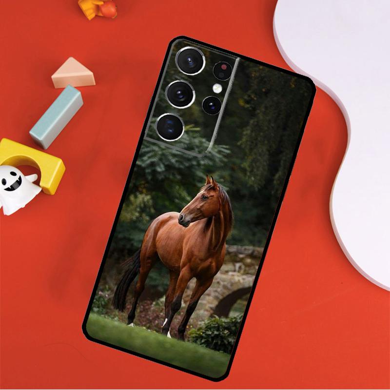 Доминирующий Крутой Чехол для Телефона с Лошадью для Samsung Galaxy S25 Ultra S9 S10 S20 S21 FE S22 S23 S24 Plus S24 Ultra Чехол