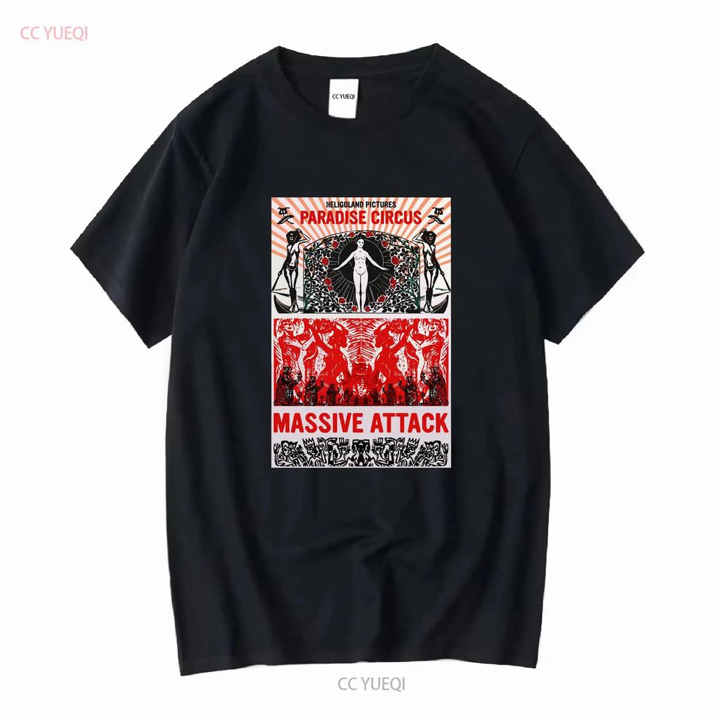 Футболка Massive Attack Paradise Circus Полный размер S 5XL винтажная стираная удобная уличная одежда Топ для повседневной носки дышащая