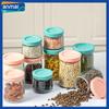 Anmai Glass Airtight Jar Food Storage Sealed Cans with Lid Leak-proof Food Containers Set 450ml 700ml Kitchen Organization