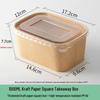 Одноразовые контейнеры для еды из крафт-бумаги