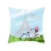 Flower and Grass Bicycle Pillow Cover for Home Ins Nordic Pillow Photo Small Fresh Cushion