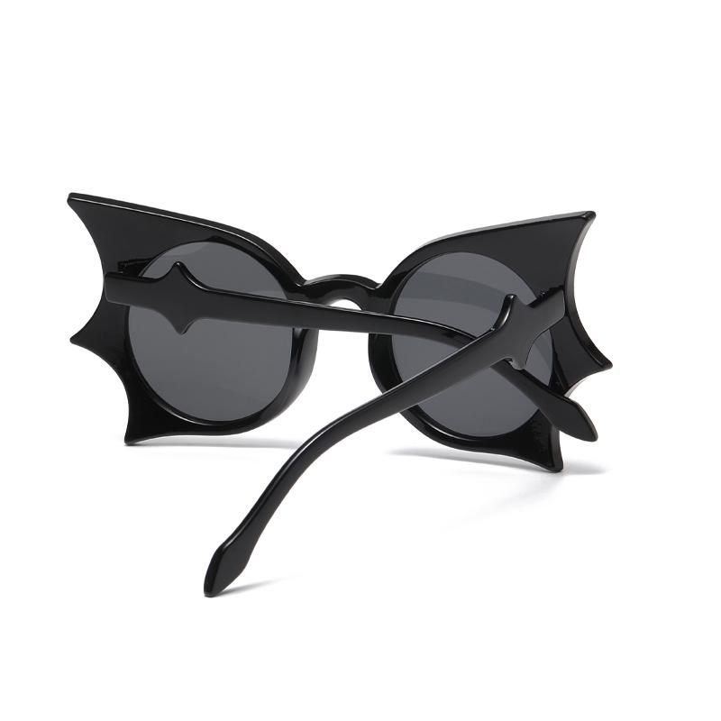 2PCS Large Frame Bat Shaped Sunglasses Innovative UV400 Color Gothic Men Women Street Sun Glasses Fashion Eyewear
