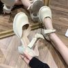 Туфли-лодочки женские на высоком каблуке весна и лето новые женские туфли с бантом на толстом каблуке туфли Мэри Джейн