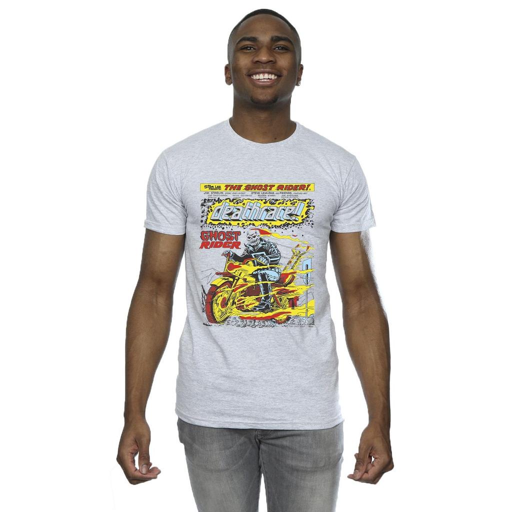 Marvel Mens Ghost Rider Chest Deathrace T-Shirt